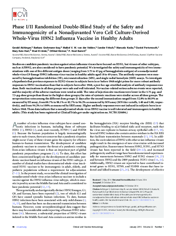 (PDF) Phase I/II Randomized Double-Blind Study of the Safety and ...