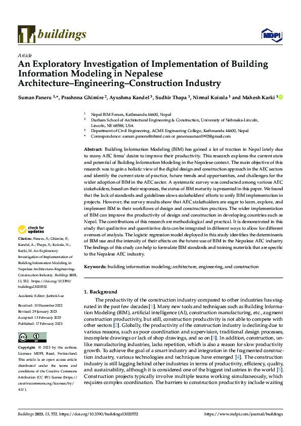 (PDF) An Exploratory Investigation of Implementation of Building ...