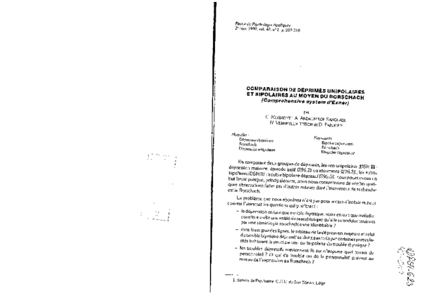 (PDF) Comparaison de déprimés unipolaires et bipolaires au moyen du ...