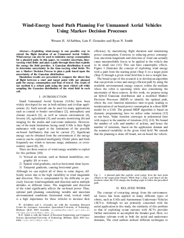 (PDF) Wind-energy based path planning for Unmanned Aerial Vehicles ...