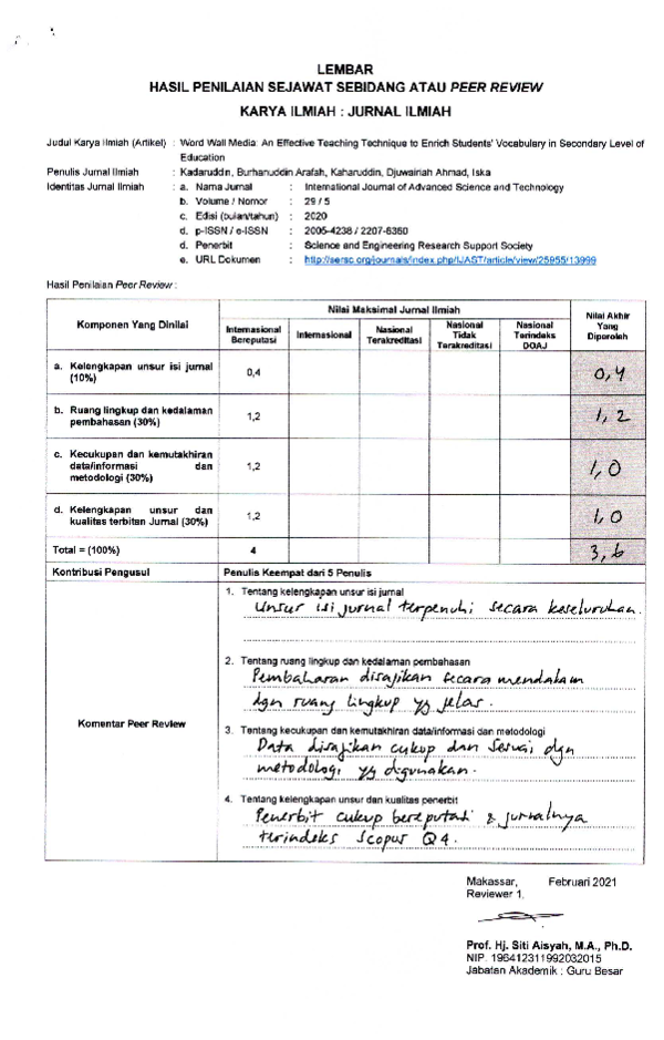 (PDF) Word Wall Media: An Effective Teaching Technique to Enrich ...