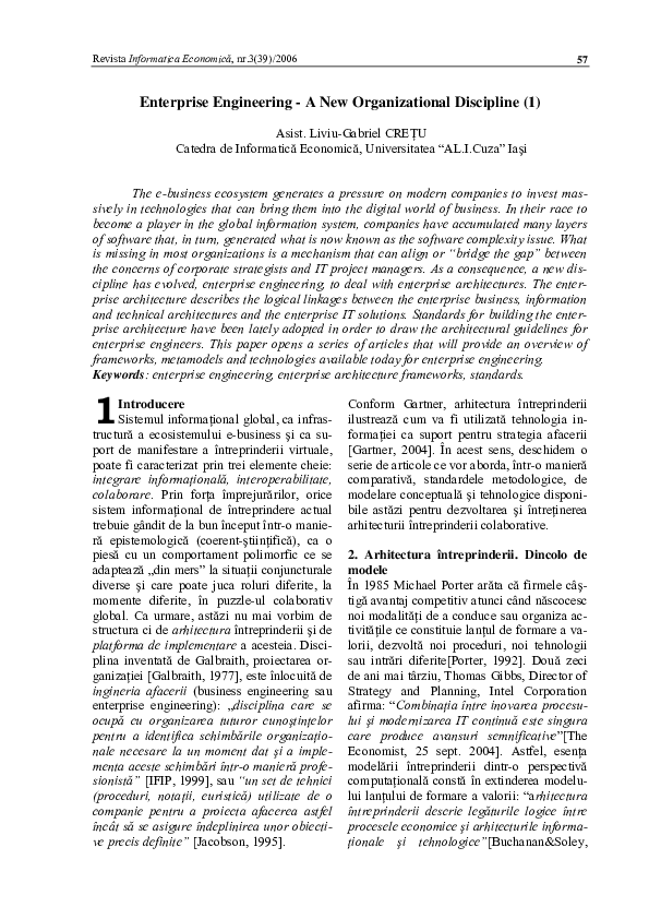 (PDF) Enterprise Engineering - A New Organizational Discipline (1)