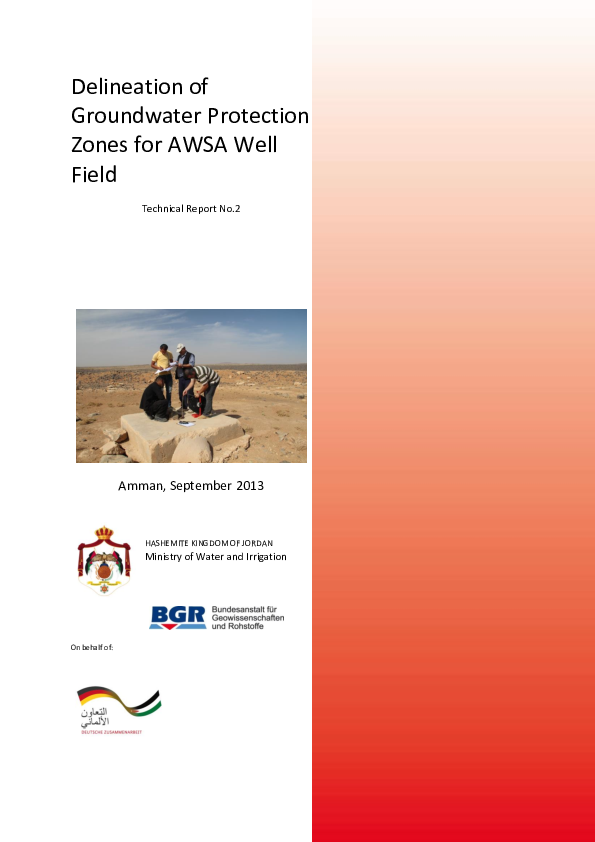 (PDF) Delineation of Groundwater Protection Zones for AWSA Well Field