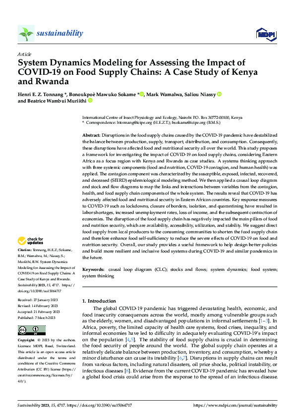 (PDF) System Dynamics Modeling for Assessing the Impact of COVID-19 on ...