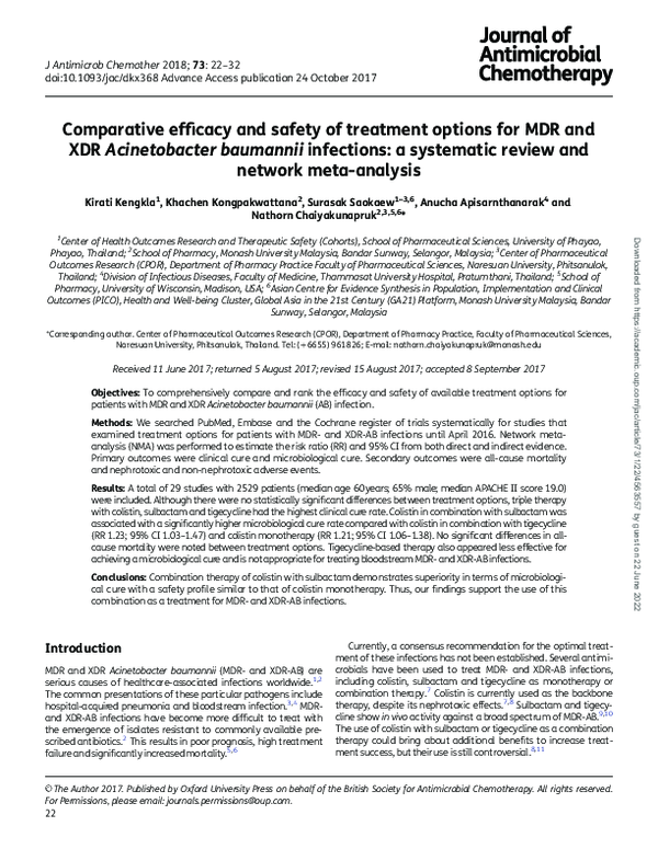 (PDF) Comparative efficacy and safety of treatment options for MDR and ...