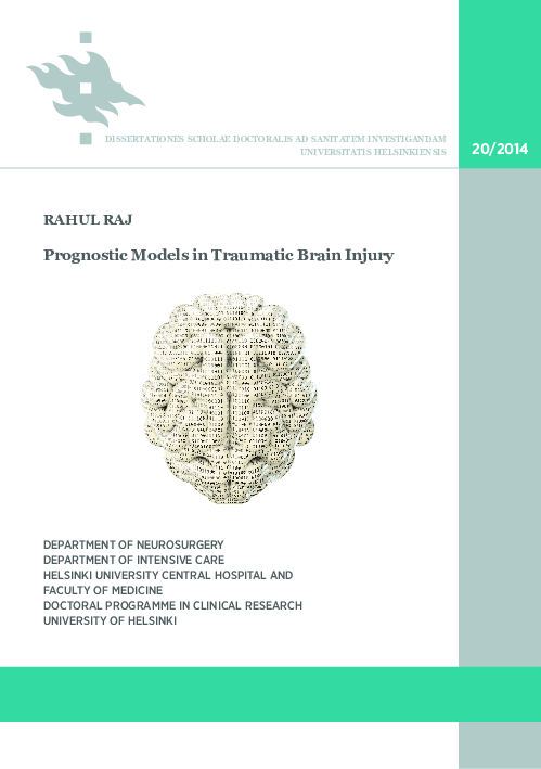 (PDF) Prognostic models in traumatic brain injury
