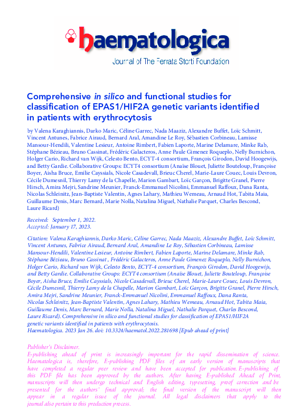 (PDF) Comprehensive in silico and functional studies for classification ...