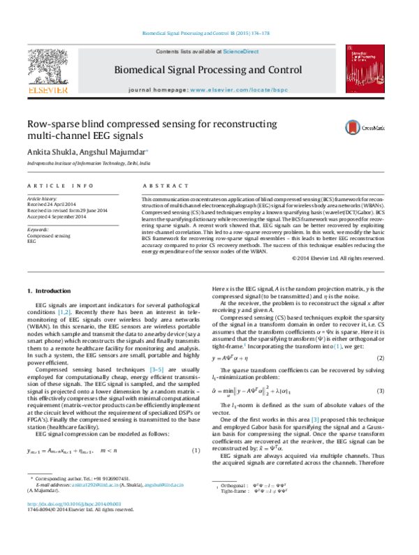 (PDF) Row-sparse blind compressed sensing for reconstructing multi ...