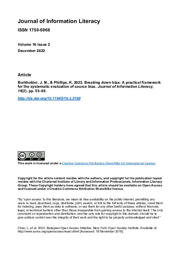 (PDF) Breaking down bias