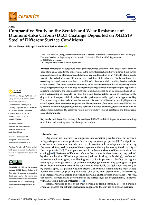 (PDF) Determination of Optimal Wear Concept of Sheet Metal Forming ...