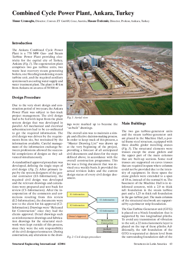 (PDF) Combined Cycle Power Plant, Ankara, Turkey