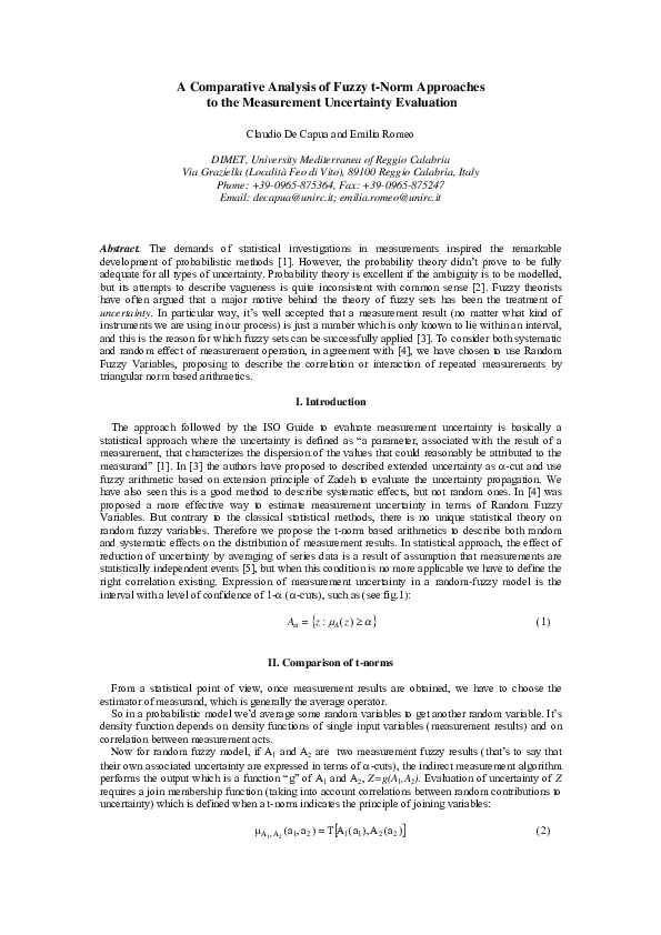 (PDF) A Comparative Analysis of Fuzzy t-Norm Approaches to the ...
