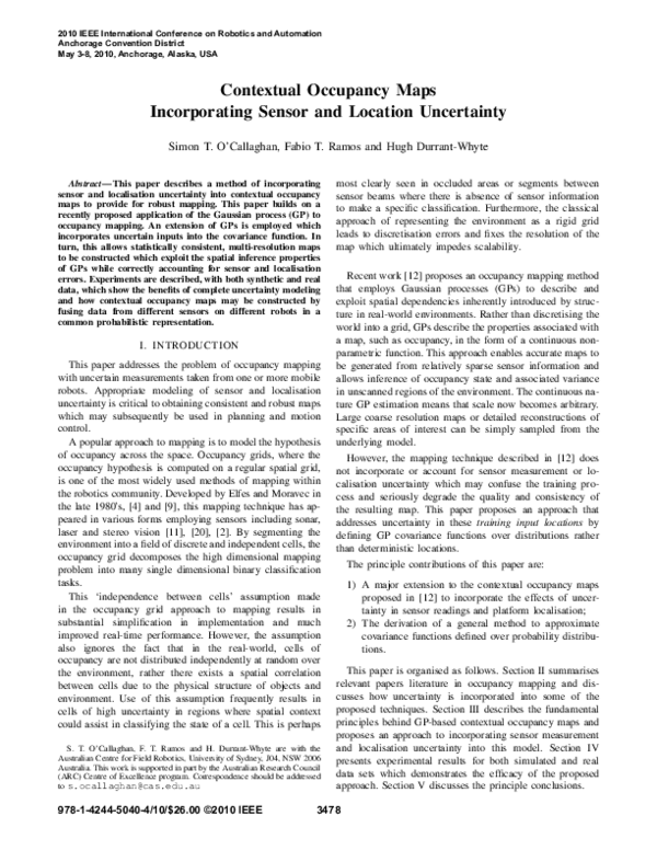 (PDF) Contextual occupancy maps incorporating sensor and location ...