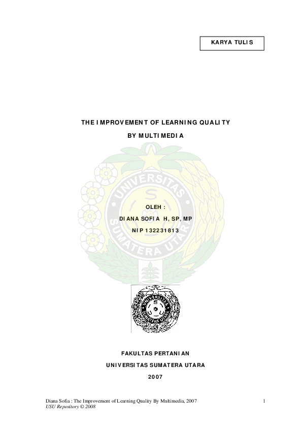 (PDF) The Improvement Of Learning Quality By Multimedia