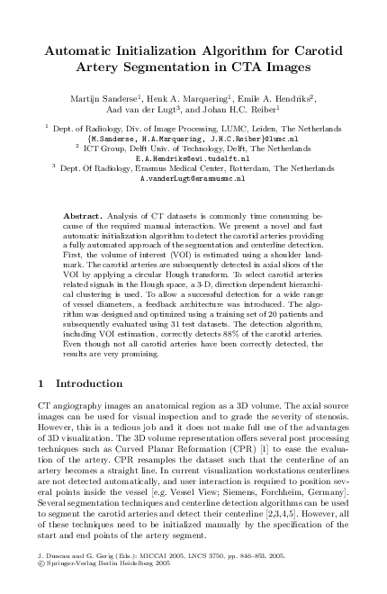 (PDF) Automatic Initialization Algorithm for Carotid Artery ...