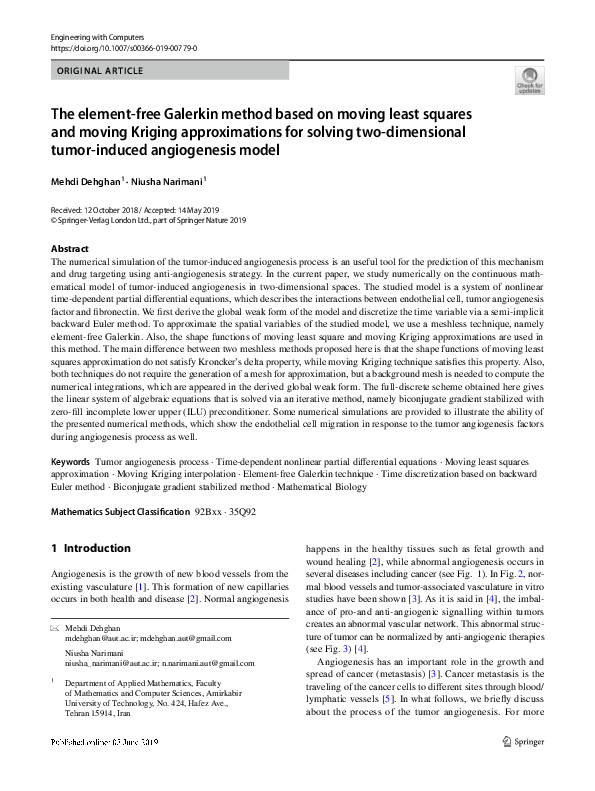 (PDF) The element-free Galerkin method based on moving least squares ...