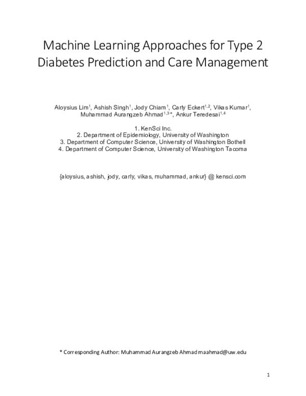 (PDF) Machine Learning Approaches for Type 2 Diabetes Prediction and ...