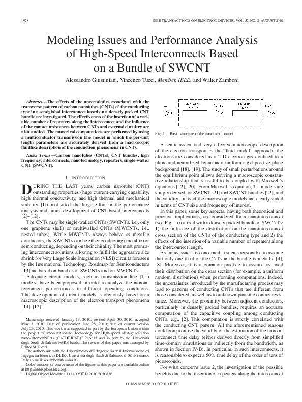 (PDF) Modeling Issues and Performance Analysis of High-Speed ...