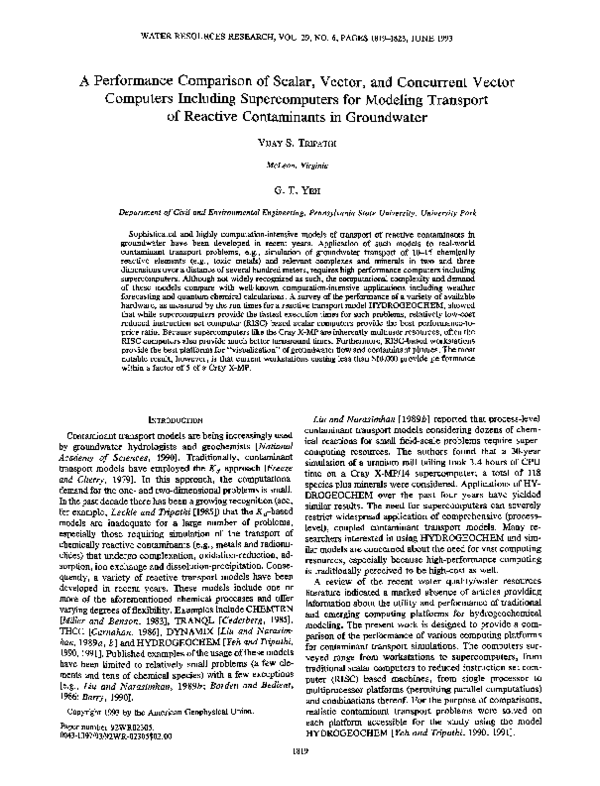 (PDF) A performance comparison of scalar, vector, and concurrent vector ...