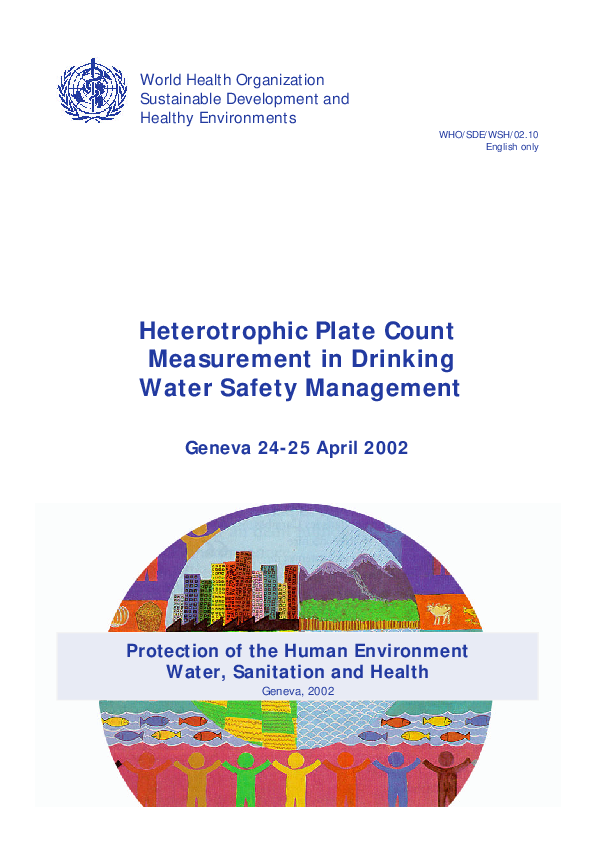 (PDF) Heterotrophic plate count measurement in drinking water safety