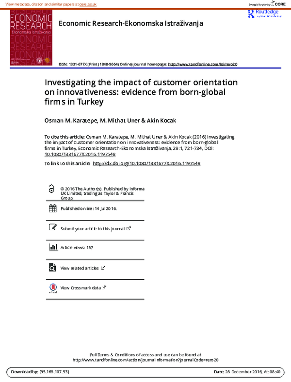 (PDF) Investigating the impact of customer orientation on ...