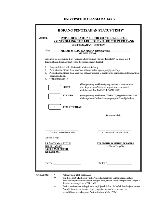 (PDF) Level control (tank 1) of coupled tank liquid level system using ...