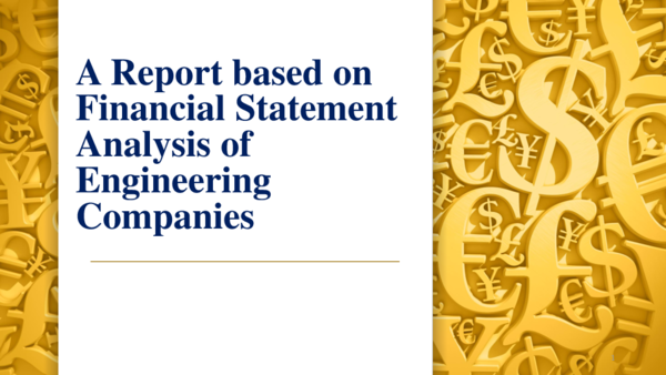 (PDF) A Report based on Financial Statement Analysis of Engineering ...