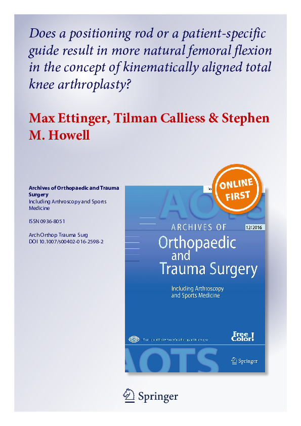 (PDF) Does a positioning rod or a patient-specific guide result in more ...
