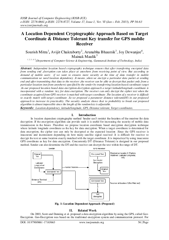 (PDF) A Location Dependent Cryptographic Approach Based on Target ...