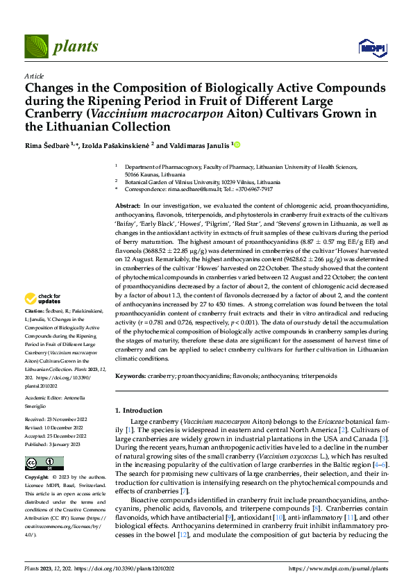 (PDF) Changes in the Composition of Biologically Active Compounds ...