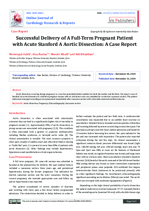 (PDF) Successful Delivery of A Full-Term Pregnant Patient with Acute ...