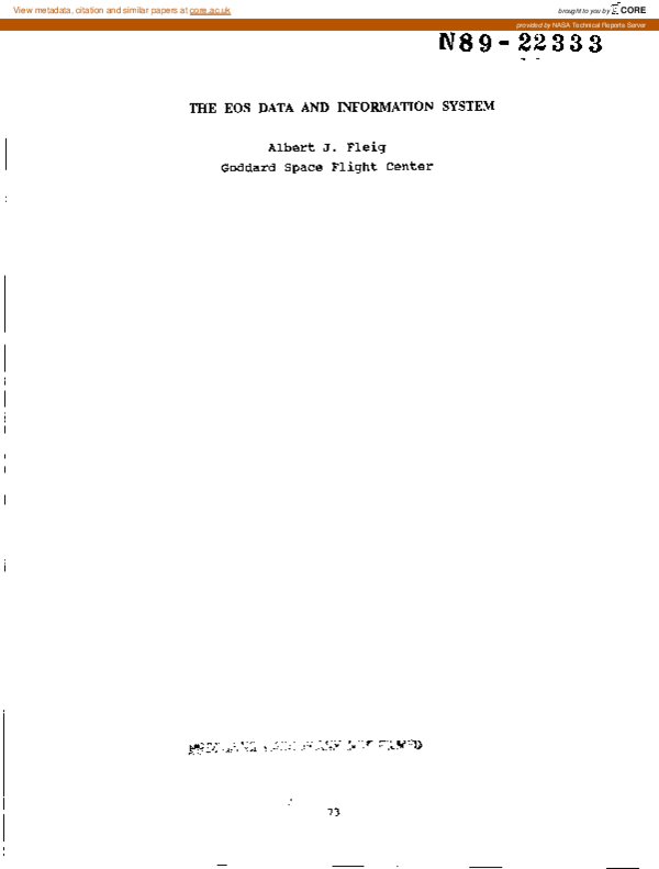 (PDF) The eos data and information system