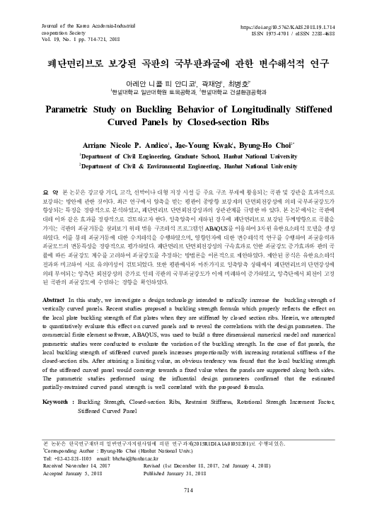 (PDF) Parametric Study on Buckling Behavior of Longitudinally Stiffened ...