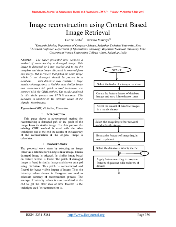 (PDF) Image reconstruction using Content Based Image Retrieval