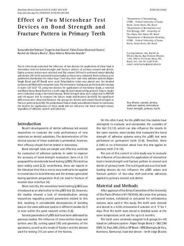 (PDF) Effect of Two Microshear Test Devices on Bond Strength and ...