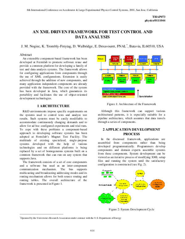 (PDF) An XML Driven Framework for Test Control and Data Analysis