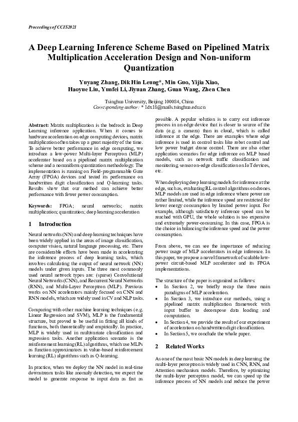 (PDF) A Deep Learning Inference Scheme Based on Pipelined Matrix ...