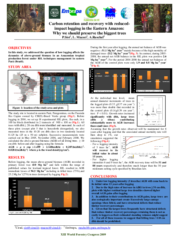 (PDF) Carbon retention and recovery with reduced-impact logging in the ...