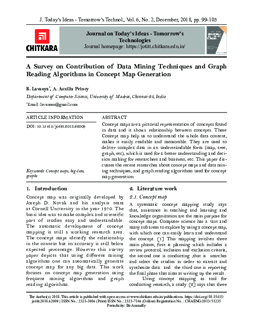(PDF) A Survey on Contribution of Data Mining Techniques and Graph ...