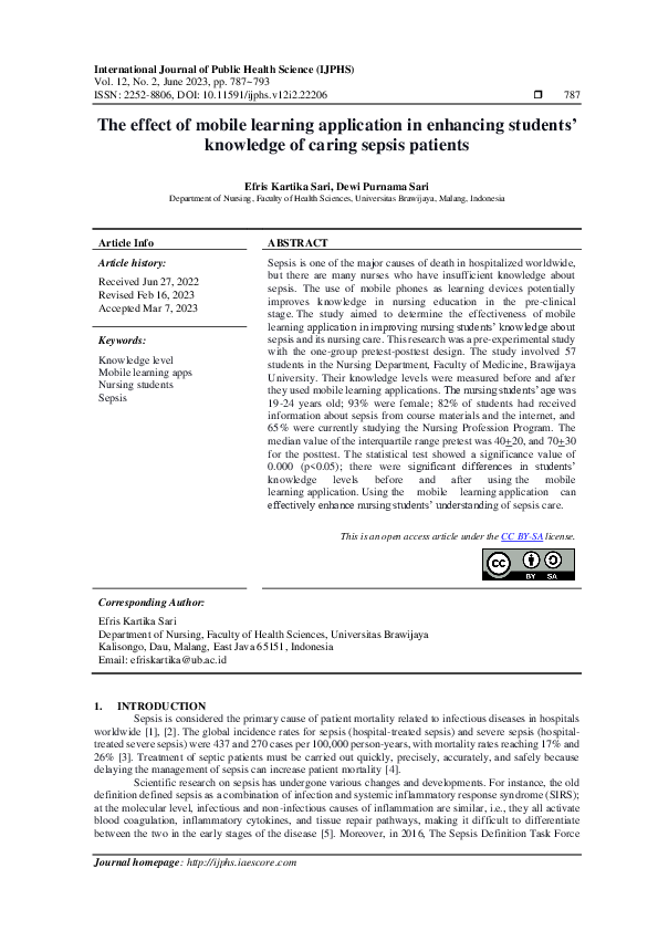(PDF) The effect of mobile learning application in enhancing students ...