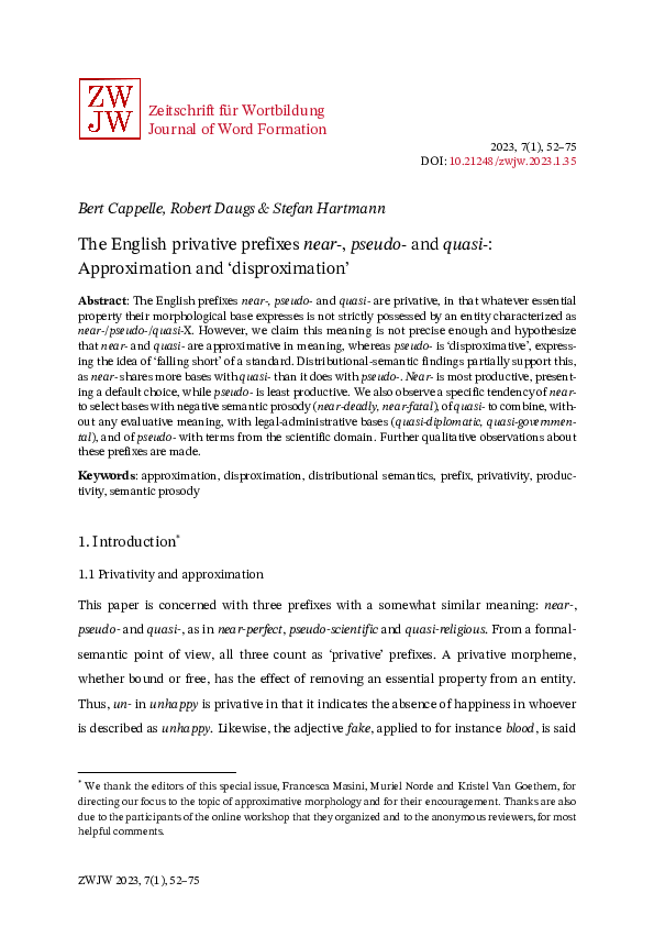 (PDF) The English privative prefixes near-, pseudo-and quasi ...