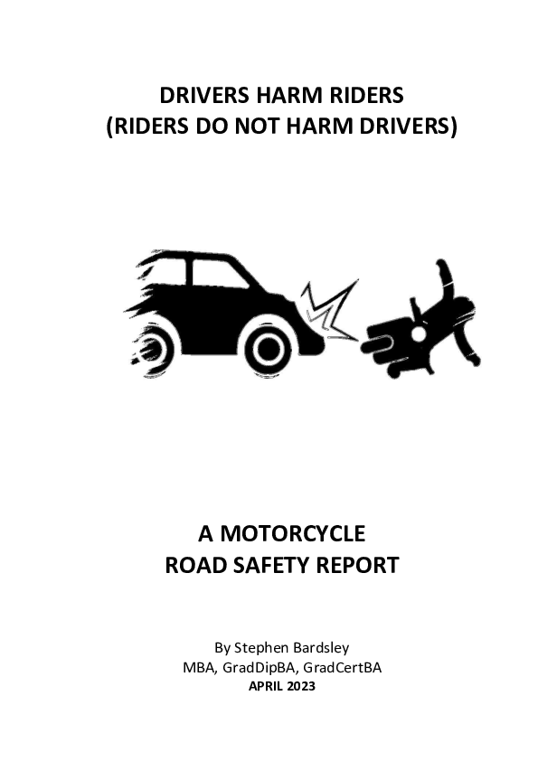 (PDF) DRIVERS HARM RIDERS (RIDERS DO NOT HARM DRIVERS) A MOTORCYCLE ...