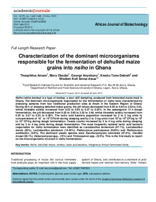 (PDF) Steeping time and dough fermentation affect the milling behaviour ...