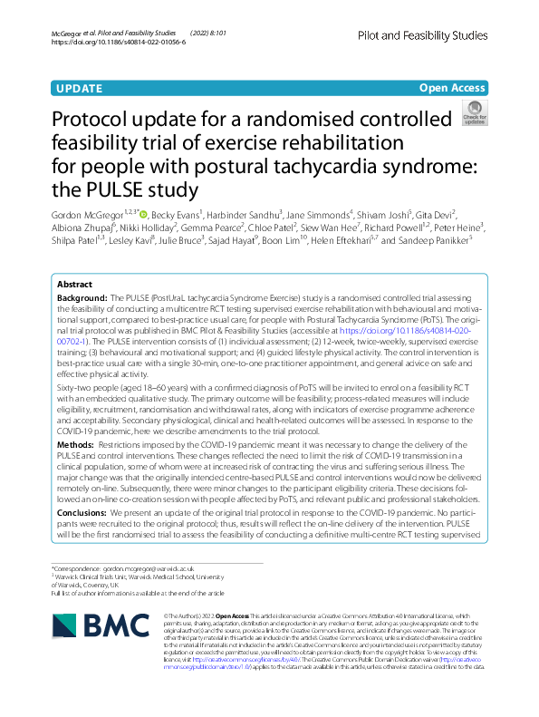 (PDF) Protocol update for a randomised controlled feasibility trial of ...