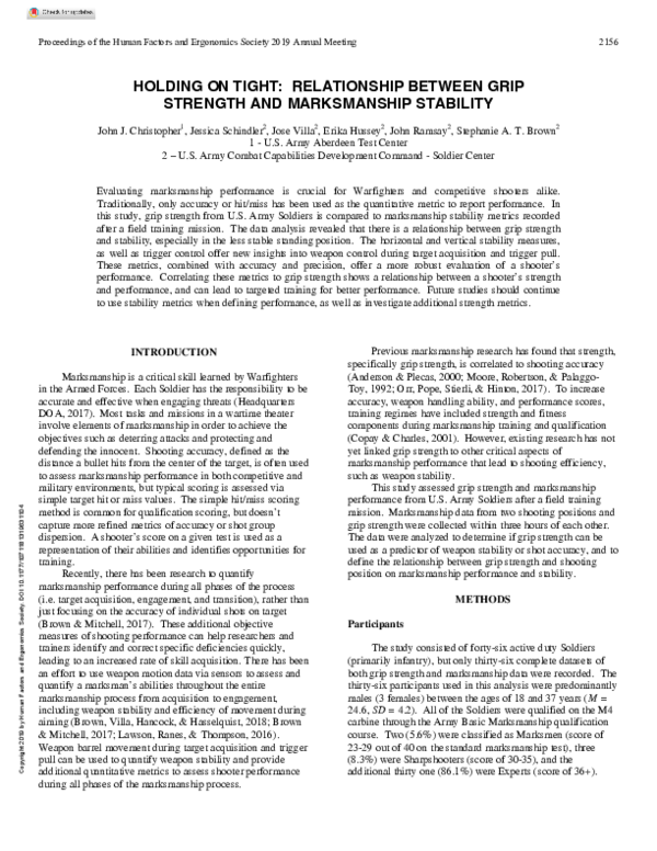 (PDF) Holding on Tight: Relationship Between Grip Strength and ...