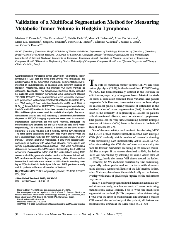 (PDF) Validation of a Multifocal Segmentation Method for Measuring ...