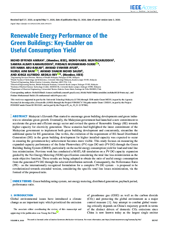 (PDF) Renewable Energy Performance of the Green Buildings: Key-Enabler ...