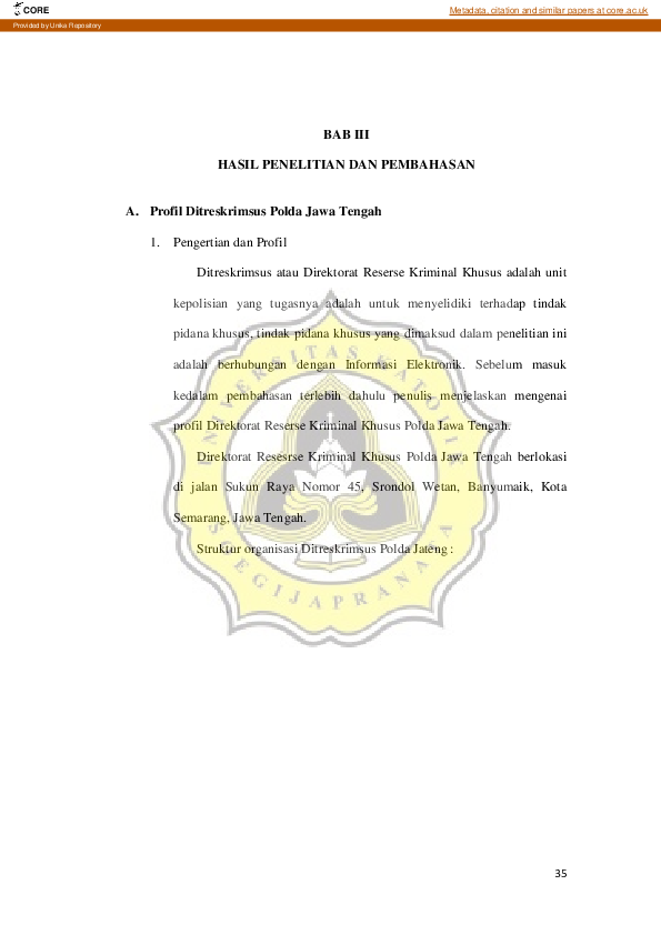 (PDF) Proses Penyidikan Terhadap Pelaku Tindak Pidanamenyebarkan Ujaran ...