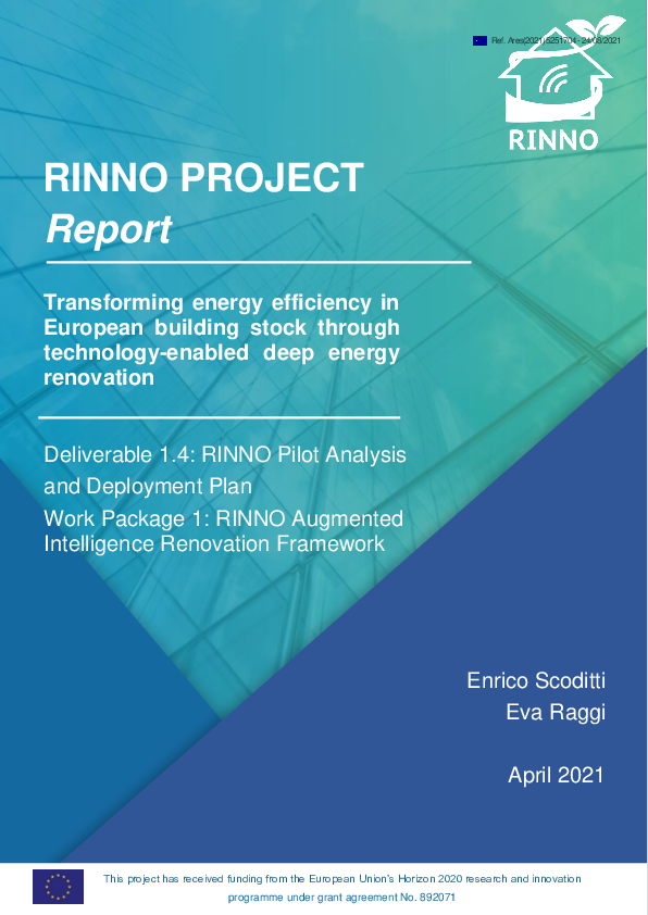 (PDF) Deliverable 1.4: RINNO Pilot Analysis and Deployment Plan
