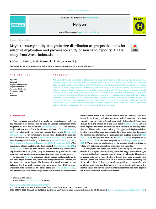(PDF) Magnetic susceptibility and grain size distribution as ...